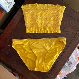 Yellow swim suit